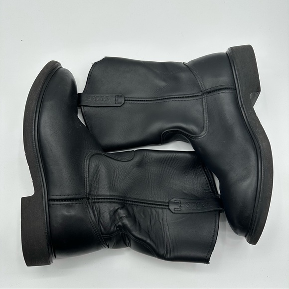 Red Wing Pecos Black Boots Mens 12 D Leather 1125 Western Work USA Made READ - Picture 9 of 14